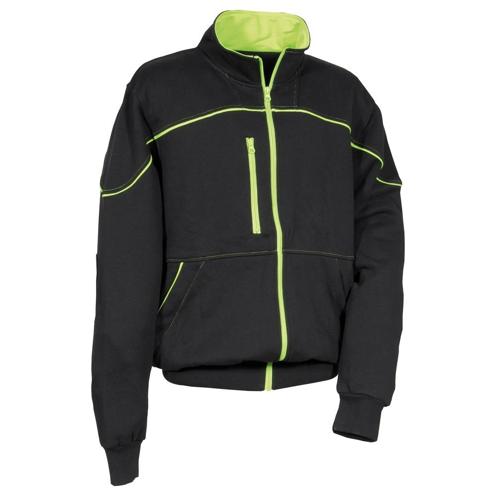 felpa cofra dikli v547 nero/lime s