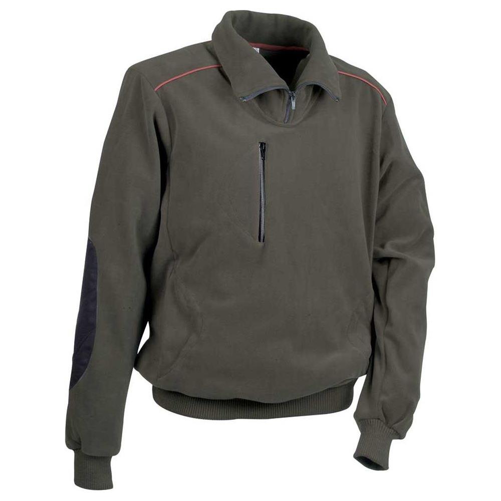 felpa cofra fast in pile mezza zip v027-0 fango m