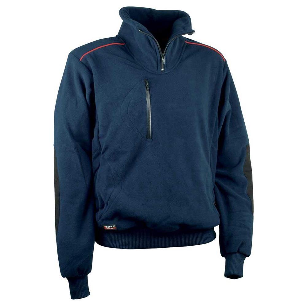 felpa cofra fast in pile mezza zip v027-0 navy m