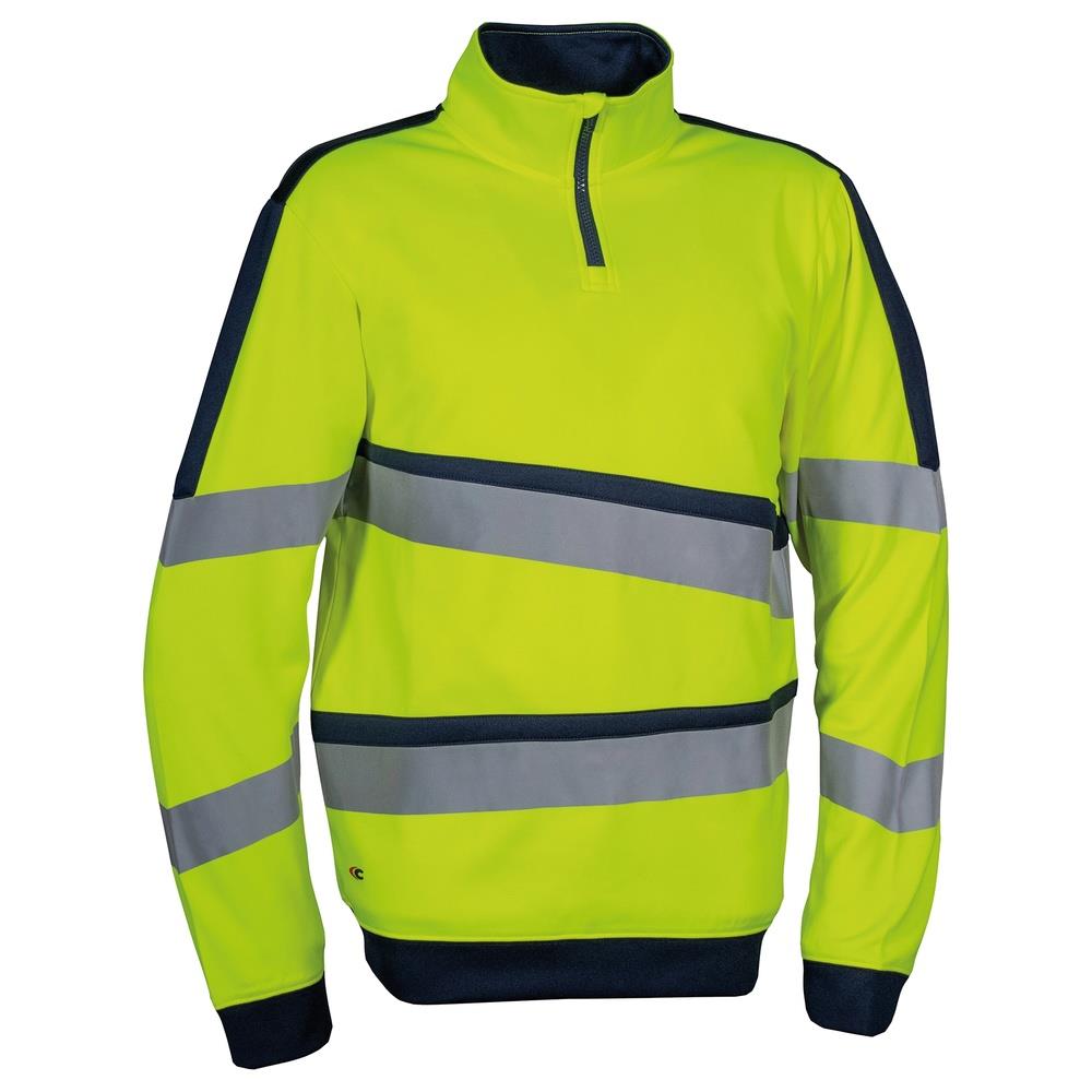 felpa cofra lixus v659 giallo fluo/navy s