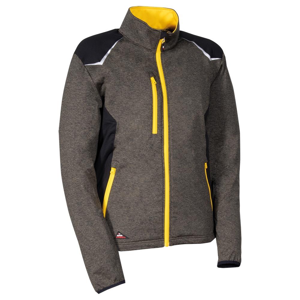felpa cofra tilburg v647 fango/nero/giallo s