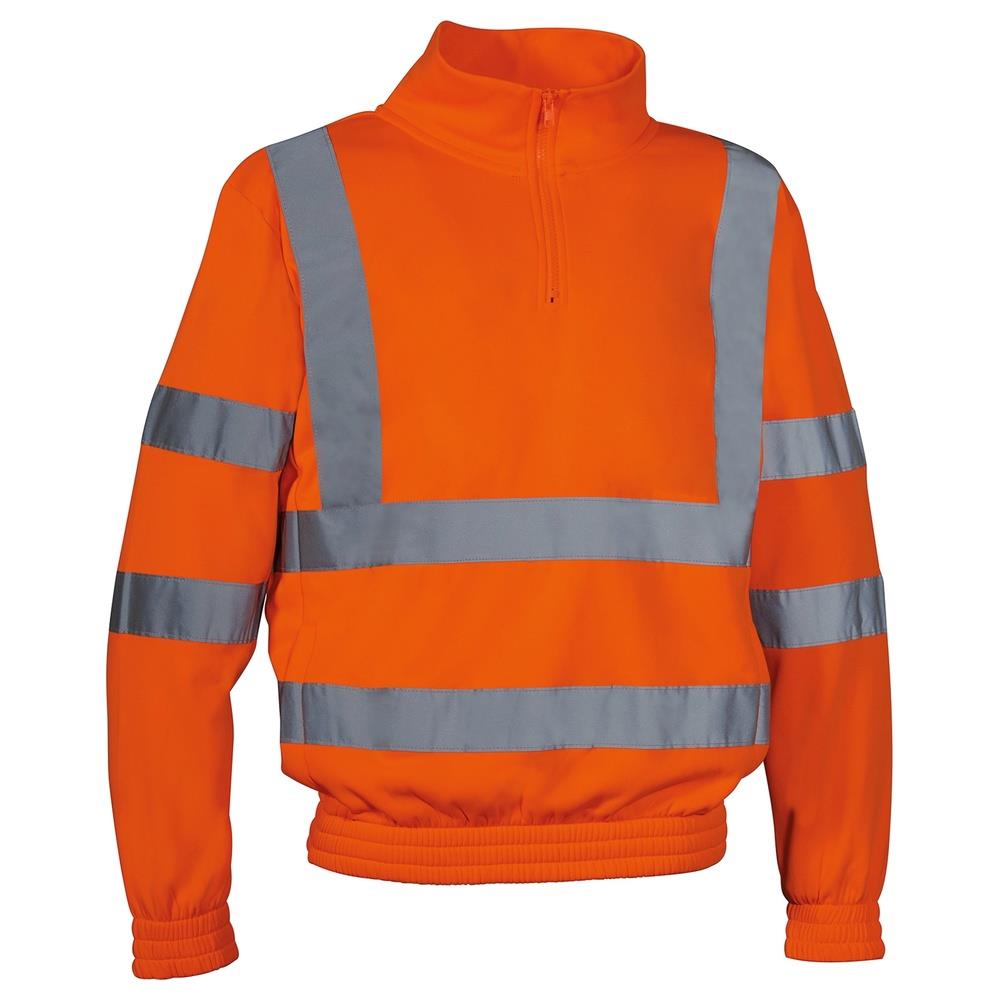 felpa cofra vision v112 arancio fluo s