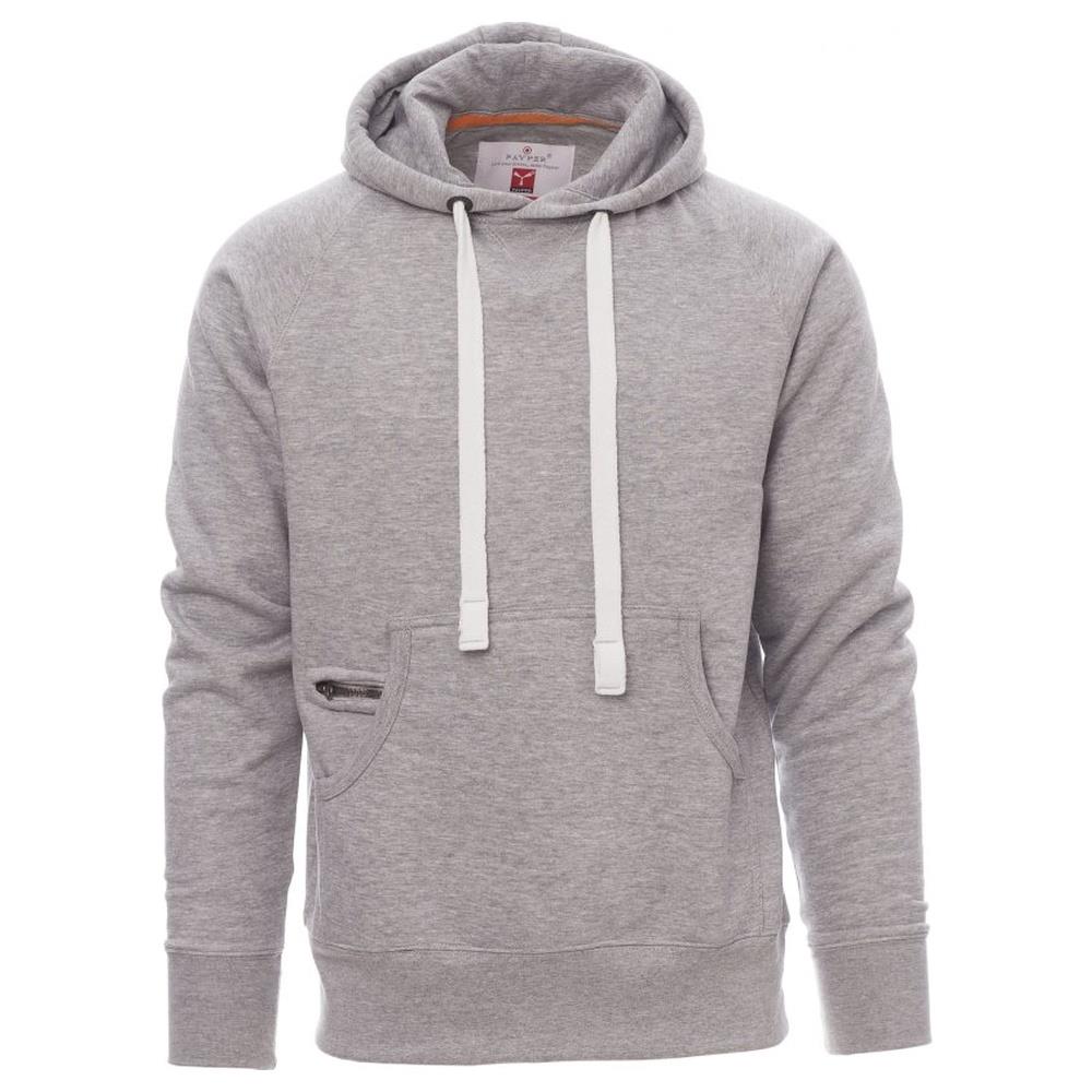 felpa con cappuccio payper atlanta+ grigio melange xs