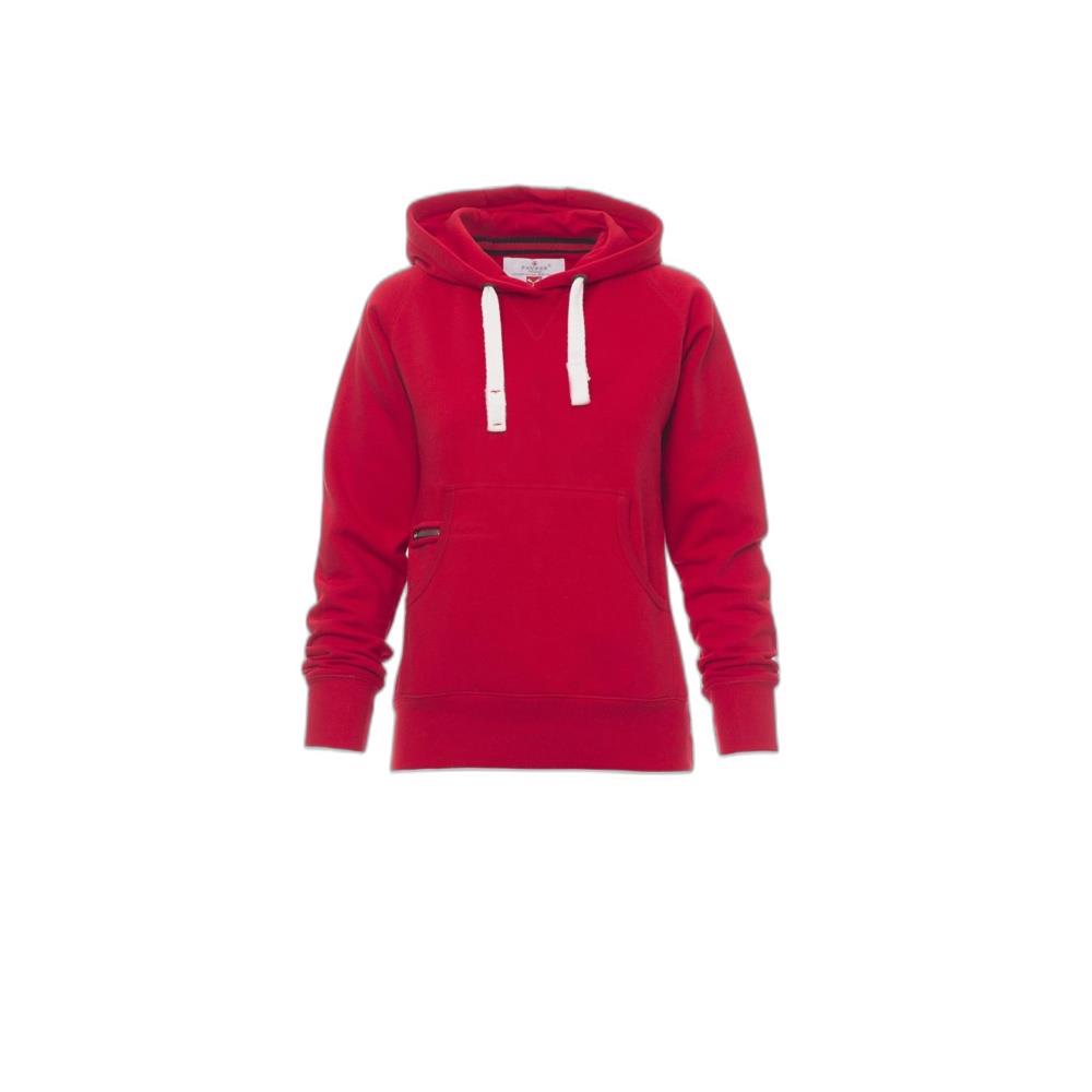 felpa con cappuccio payper atlanta+lady rosso xs