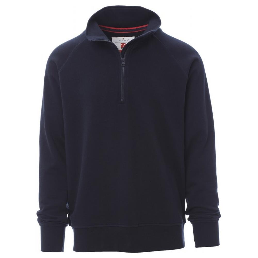 felpa con mezza zip payper austin navy xs