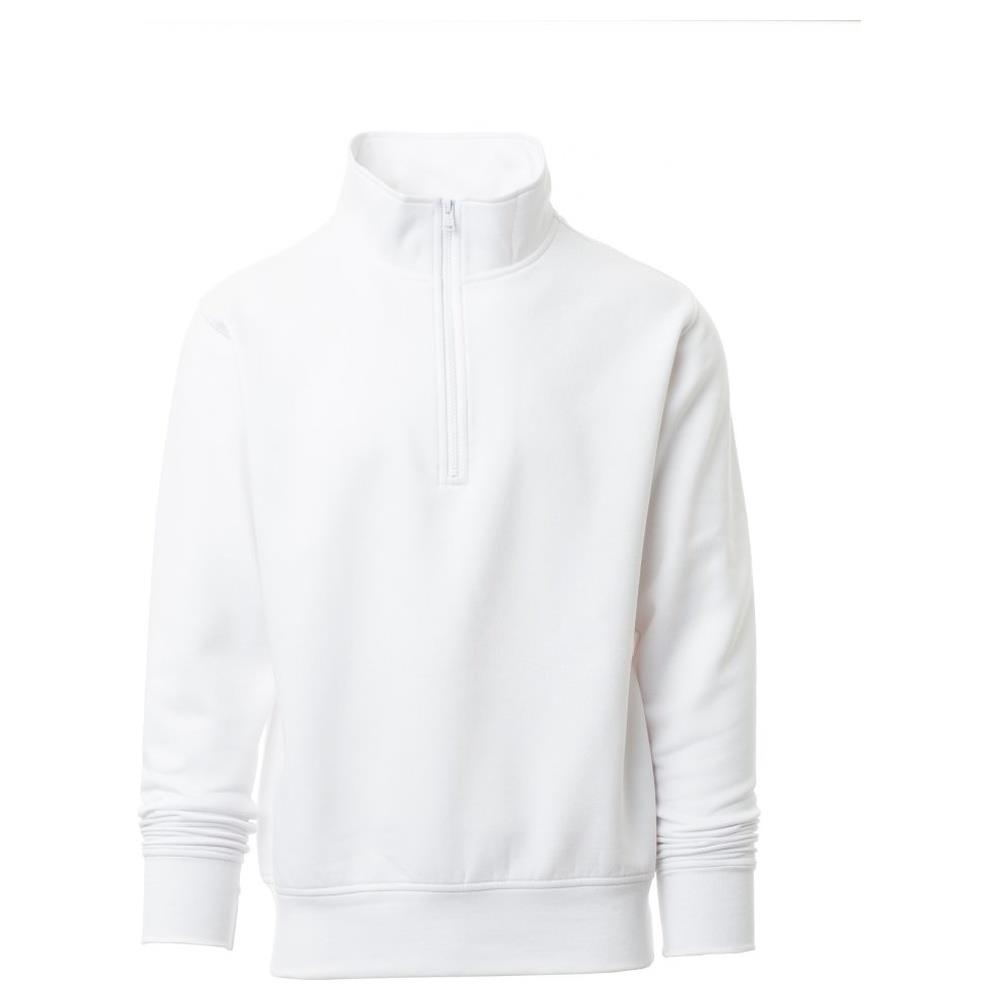 felpa con mezza zip payper canada bianco xs
