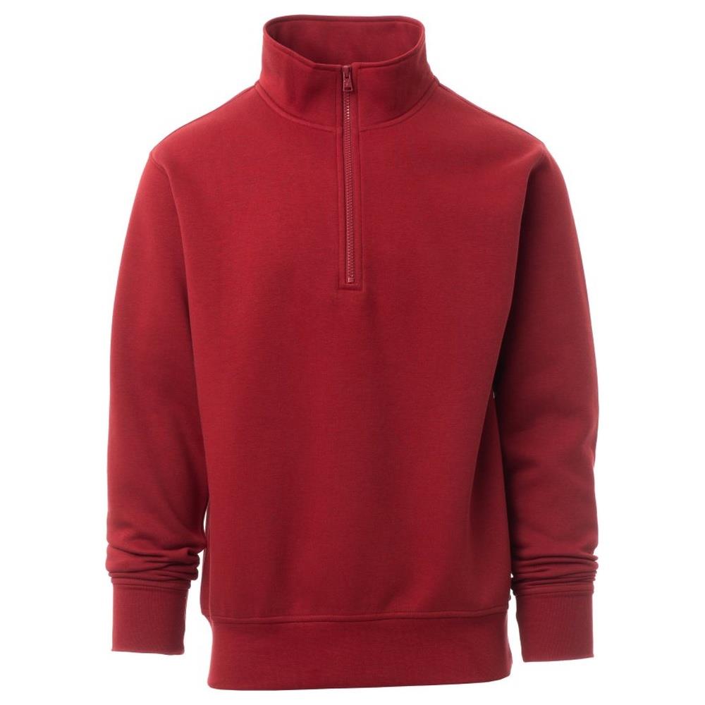 felpa con mezza zip payper canada bordeaux xs