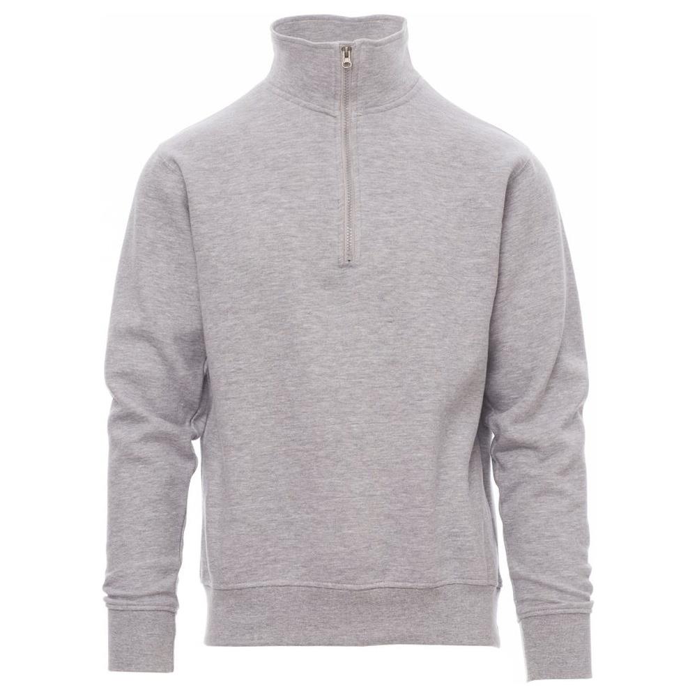 felpa con mezza zip payper canada grigio melange xs