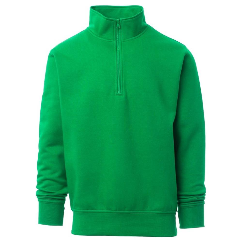 felpa con mezza zip payper canada jelly green xs