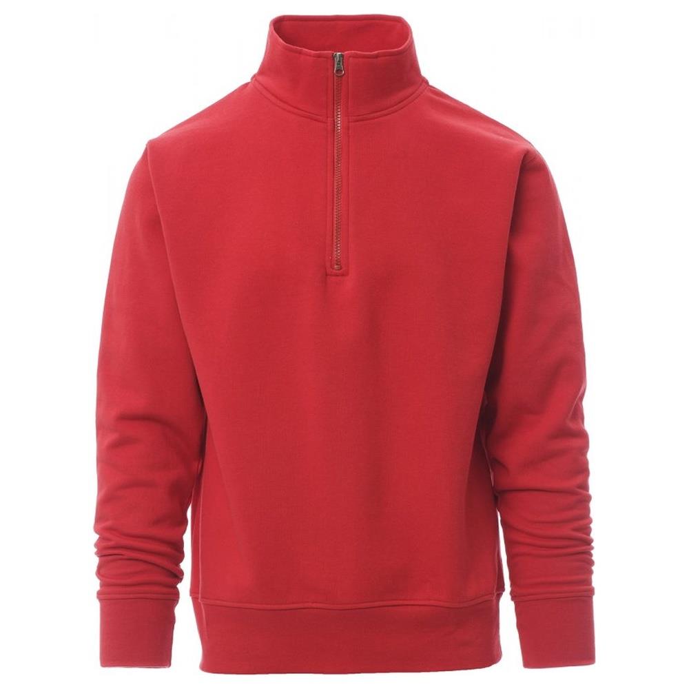 felpa con mezza zip payper canada rosso xs