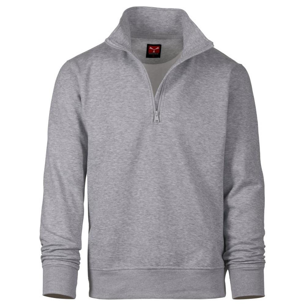 felpa con mezza zip payper carson grigio melange xxs