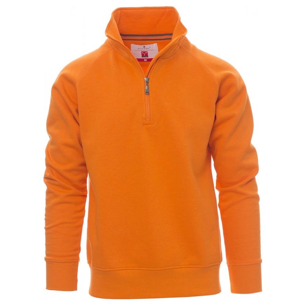 felpa con mezza zip payper miami+ arancione xs
