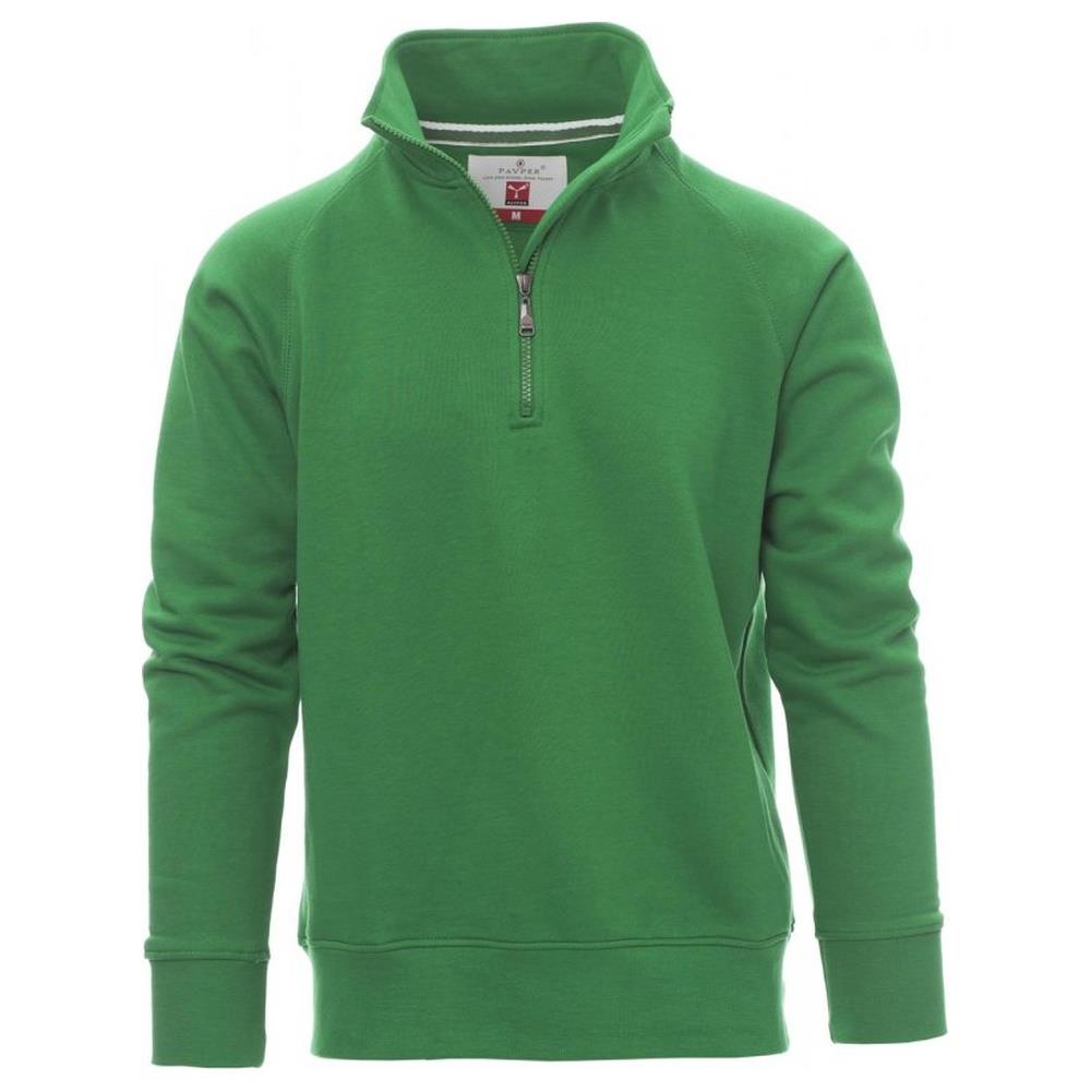 felpa con mezza zip payper miami+ jelly green xs