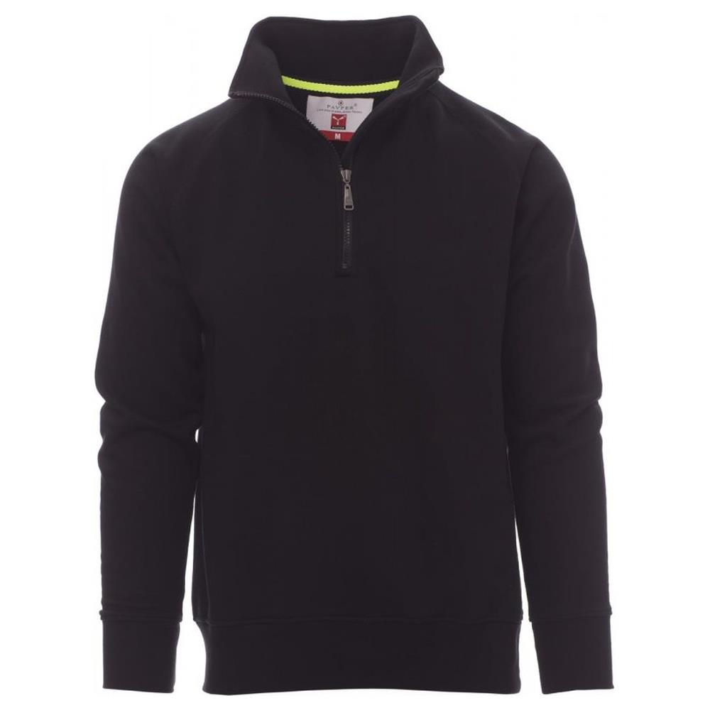 felpa con mezza zip payper miami+ nero xs