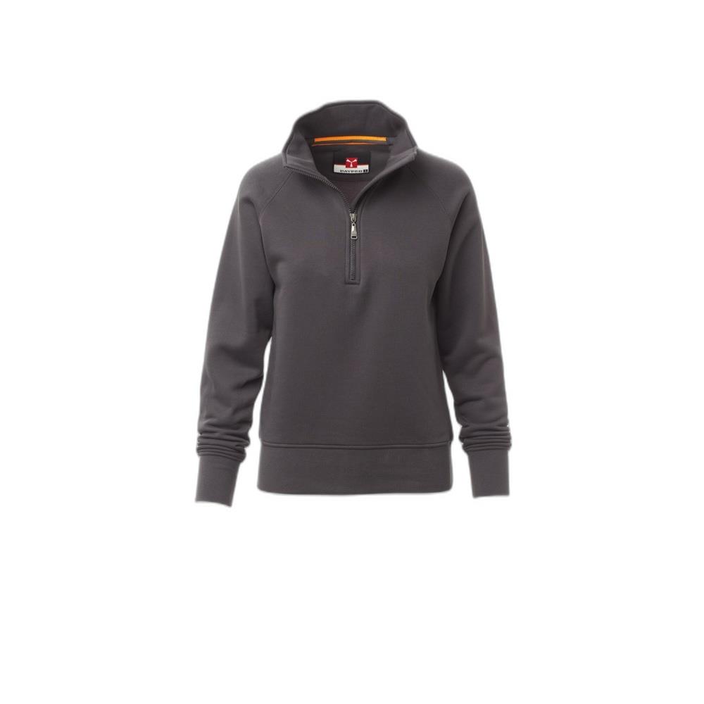 felpa con mezza zip payper miami+lady antracite xs