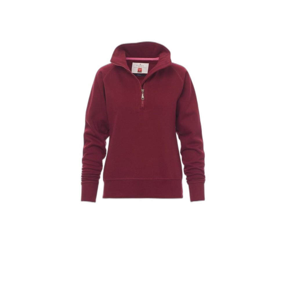 felpa con mezza zip payper miami+lady bordeaux xs