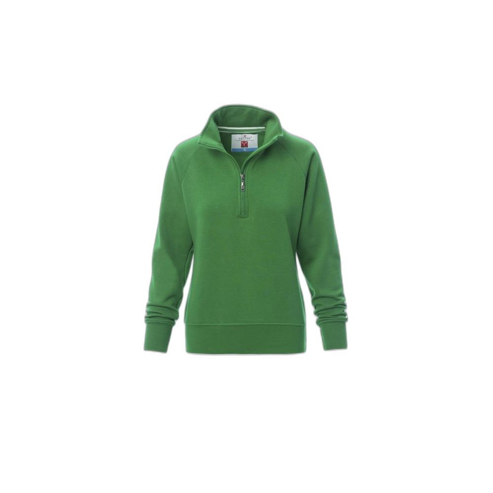 felpa con mezza zip payper miami+lady jelly green xs