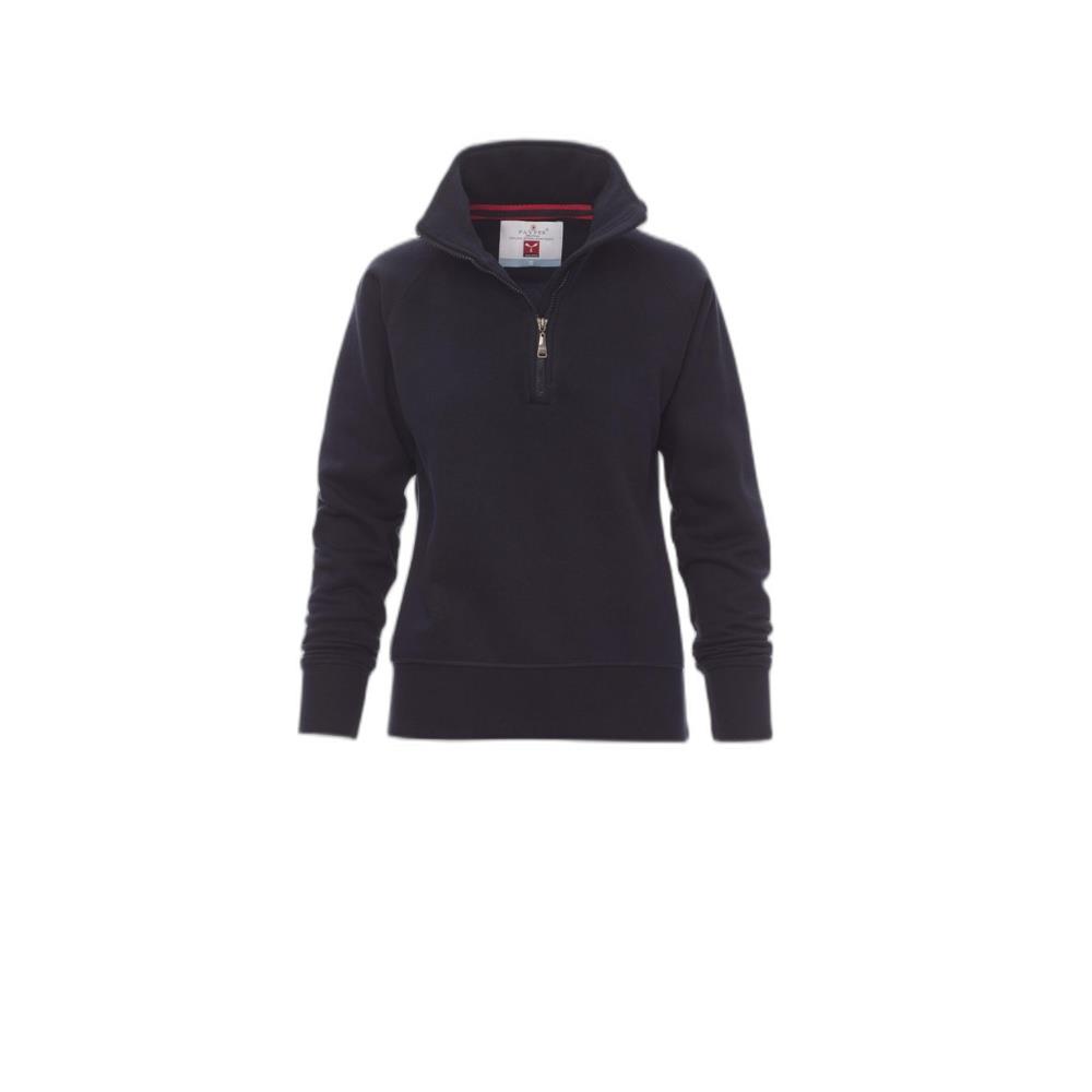 felpa con mezza zip payper miami+lady navy xs
