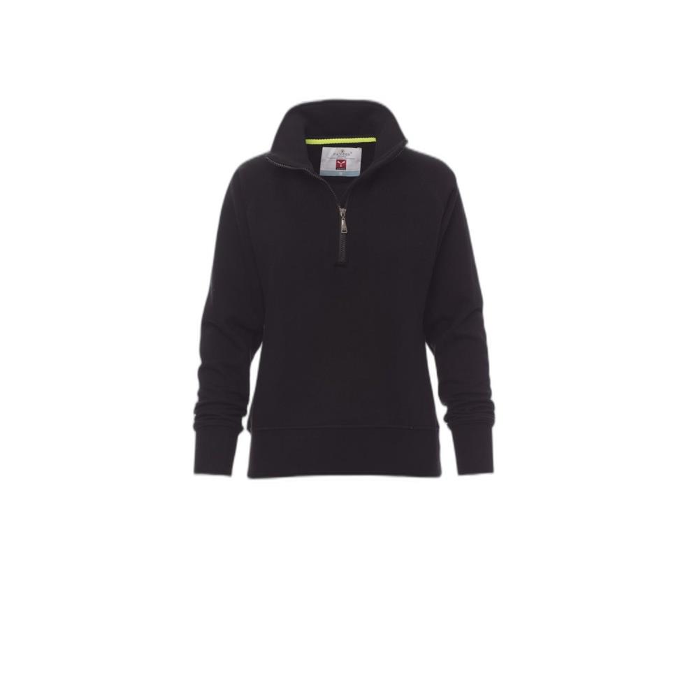 felpa con mezza zip payper miami+lady nero xs