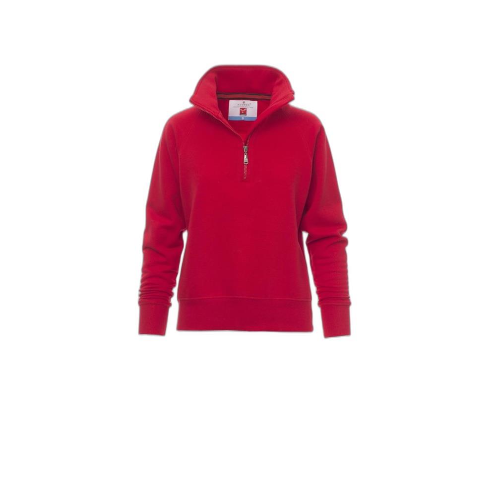 felpa con mezza zip payper miami+lady rosso xs