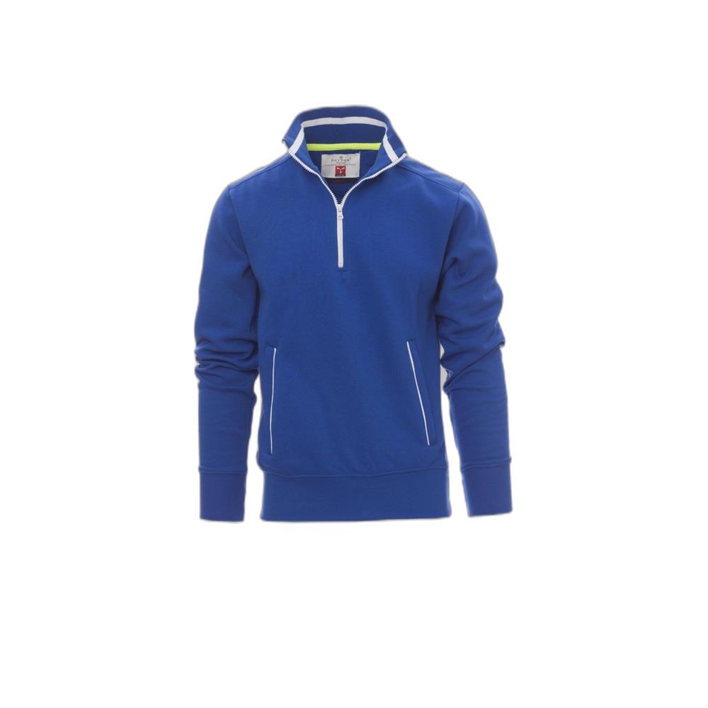 felpa con mezza zip payper rio royal/bianco xs