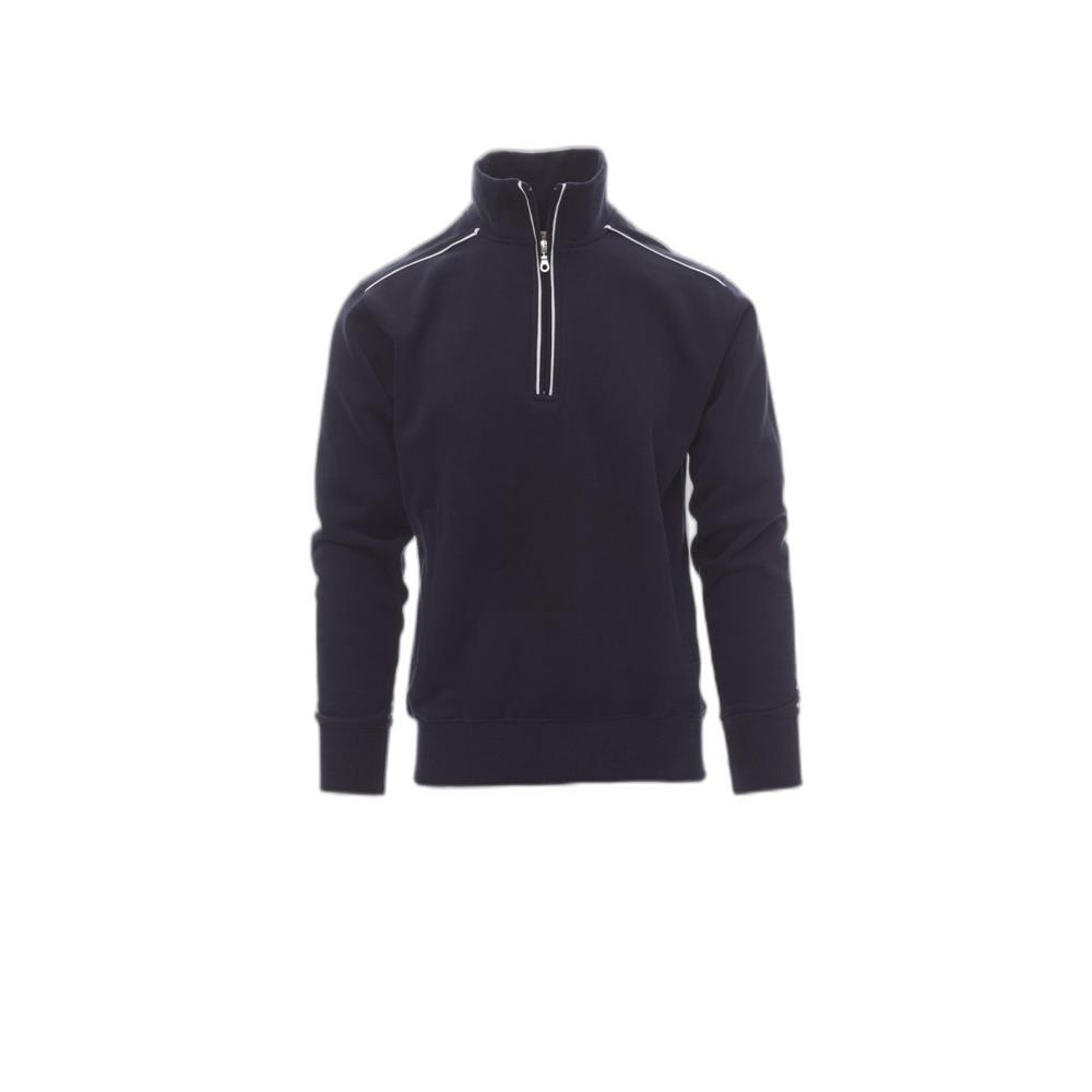 felpa con mezza zip payper vancouver navy/bianco s
