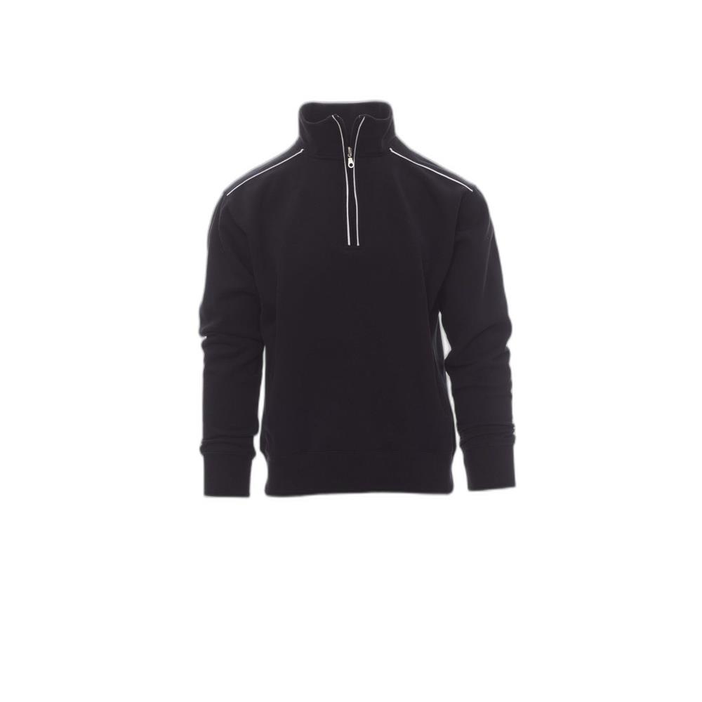 felpa con mezza zip payper vancouver nero/bianco s