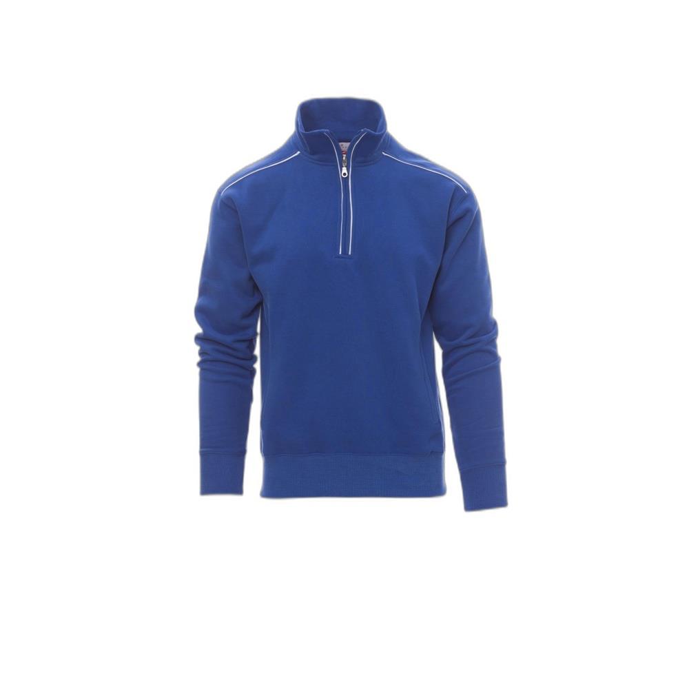 felpa con mezza zip payper vancouver royal/bianco s