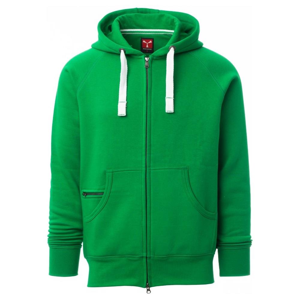 felpa con zip intera e cappuccio  payper dallas+ jelly green xs