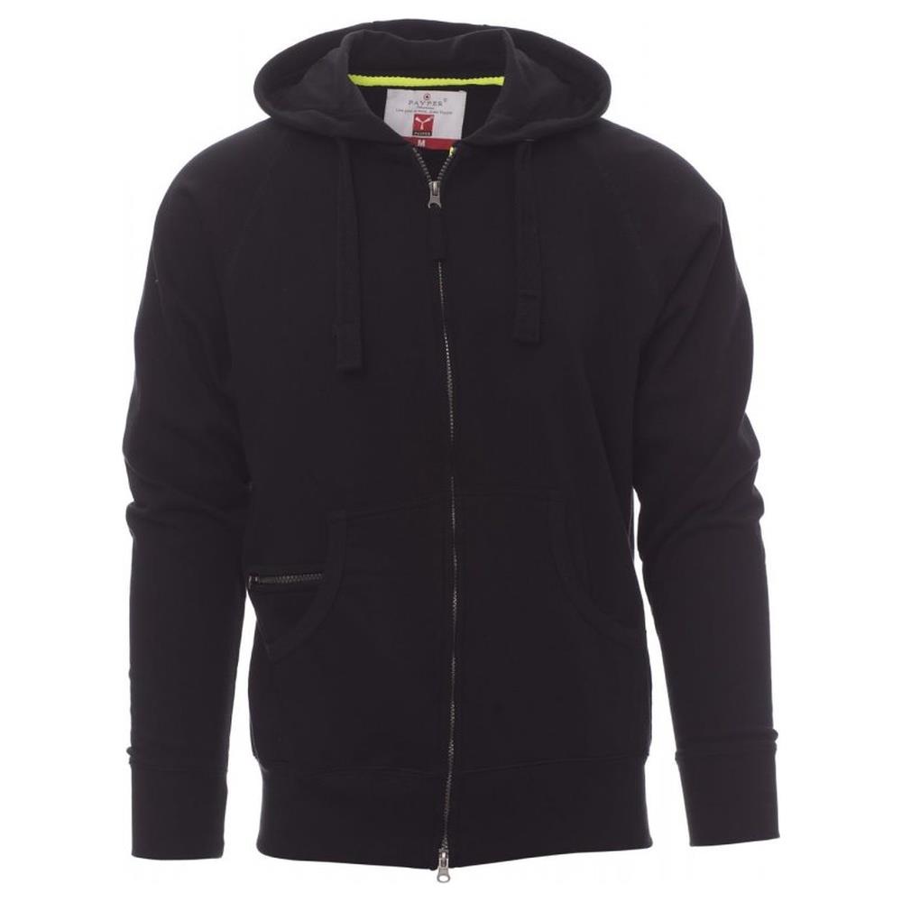 felpa con zip intera e cappuccio payper hawaii+ nero s