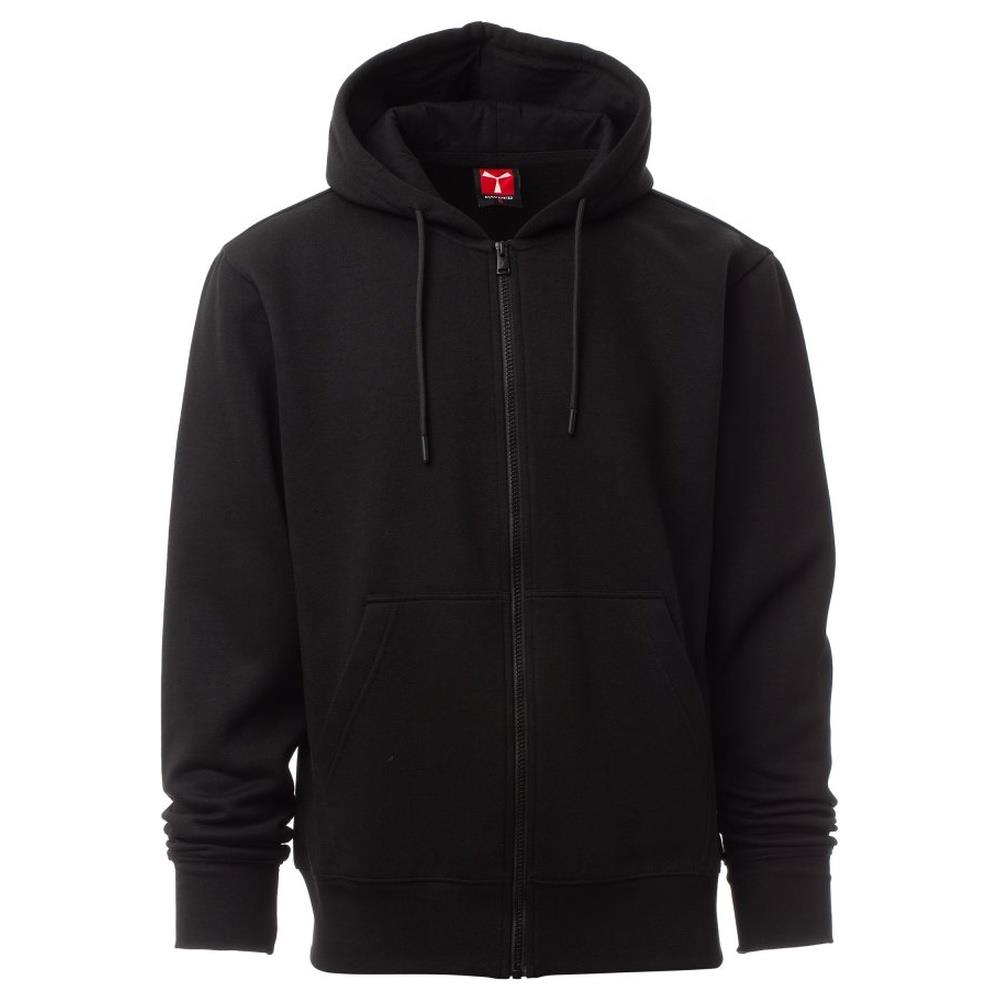 felpa con zip intera e cappuccio payper pontiac nero xxs