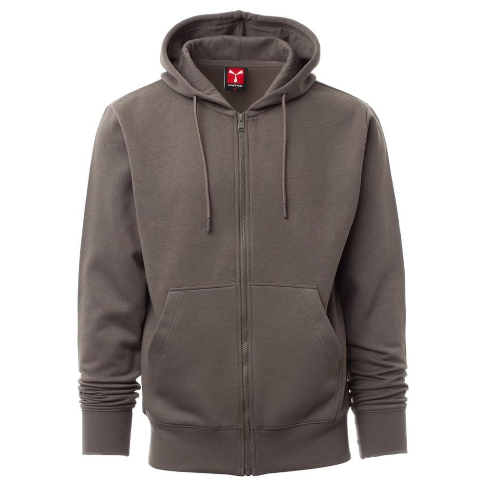 felpa con zip intera e cappuccio payper pontiac smoke xxs