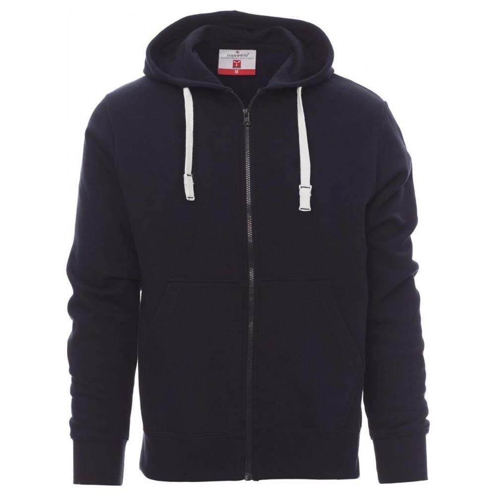 felpa con zip intera e cappuccio payper portland navy xs