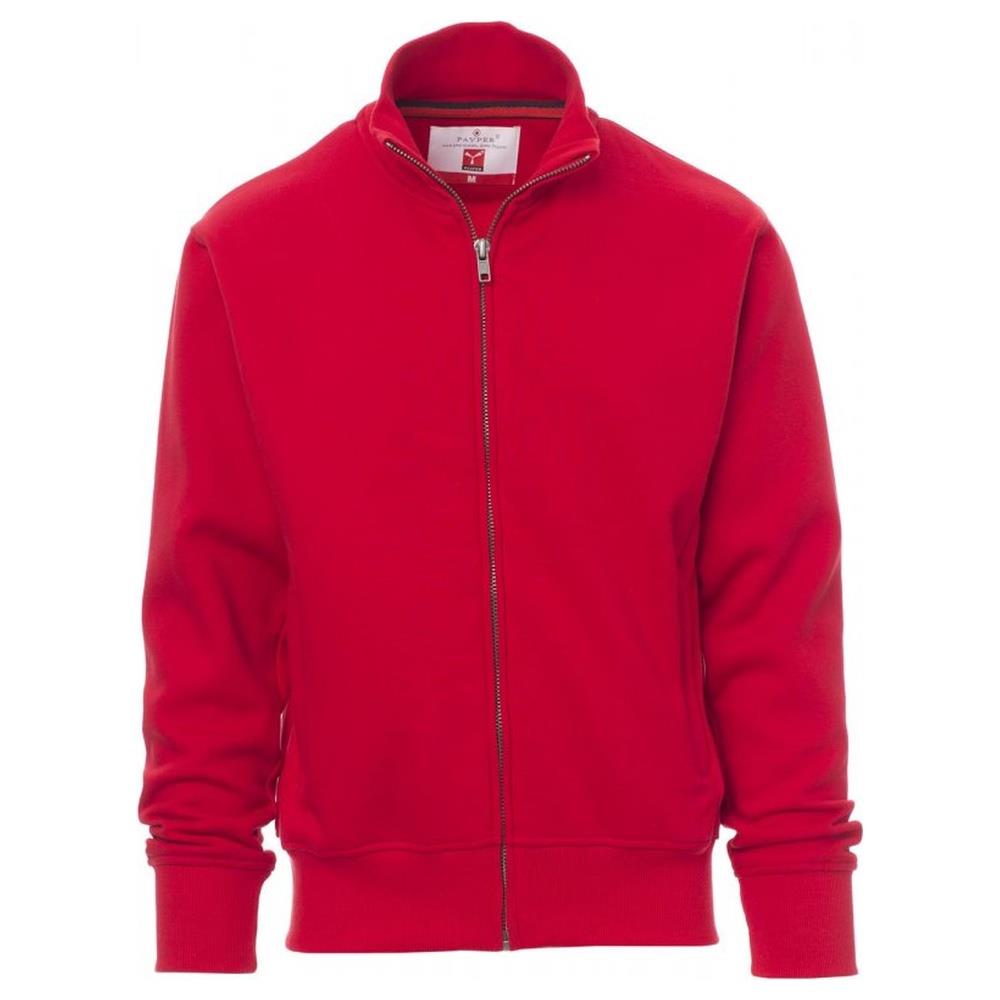 felpa con zip intera payper class+ rosso s