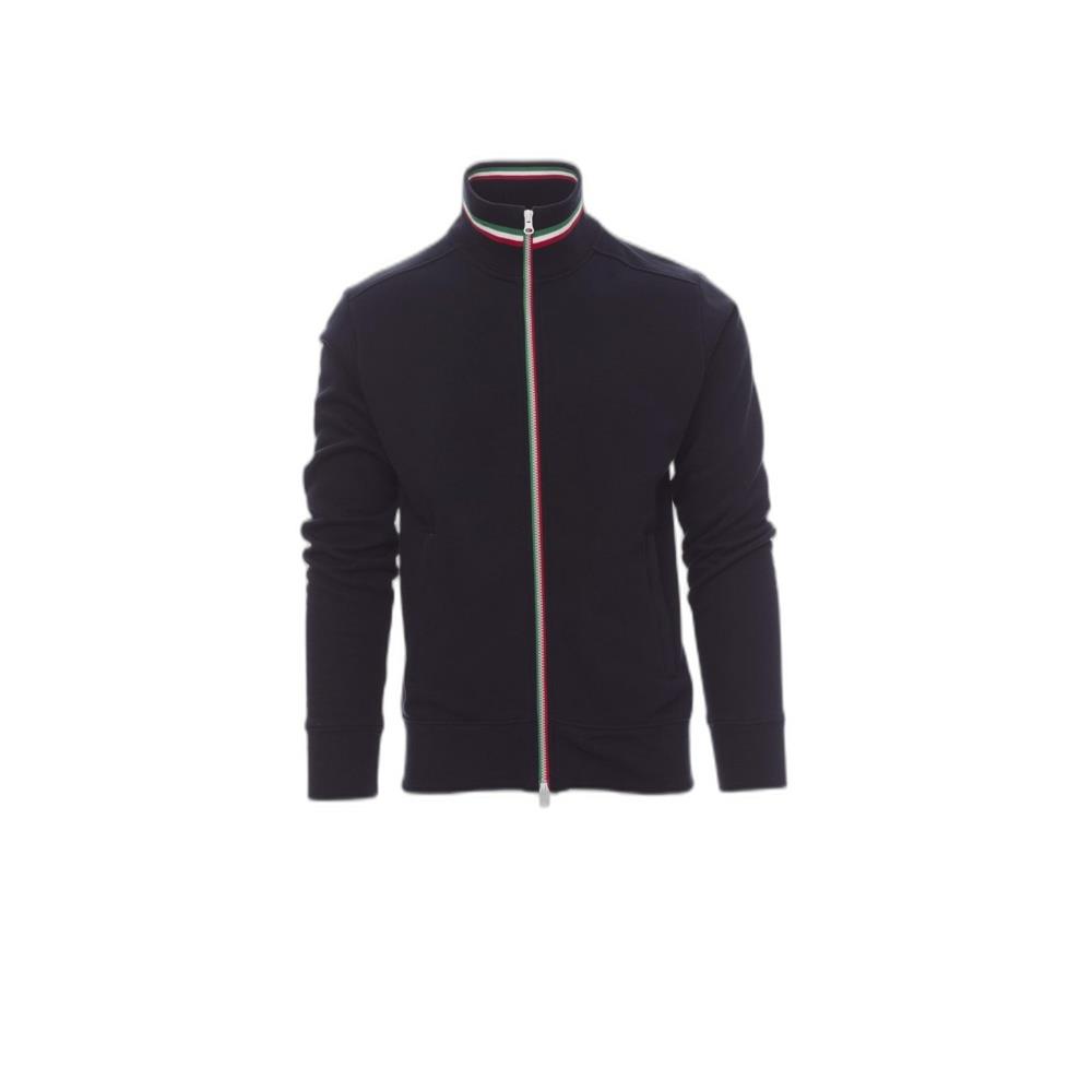 felpa con zip intera payper nazionale navy/italia xxs