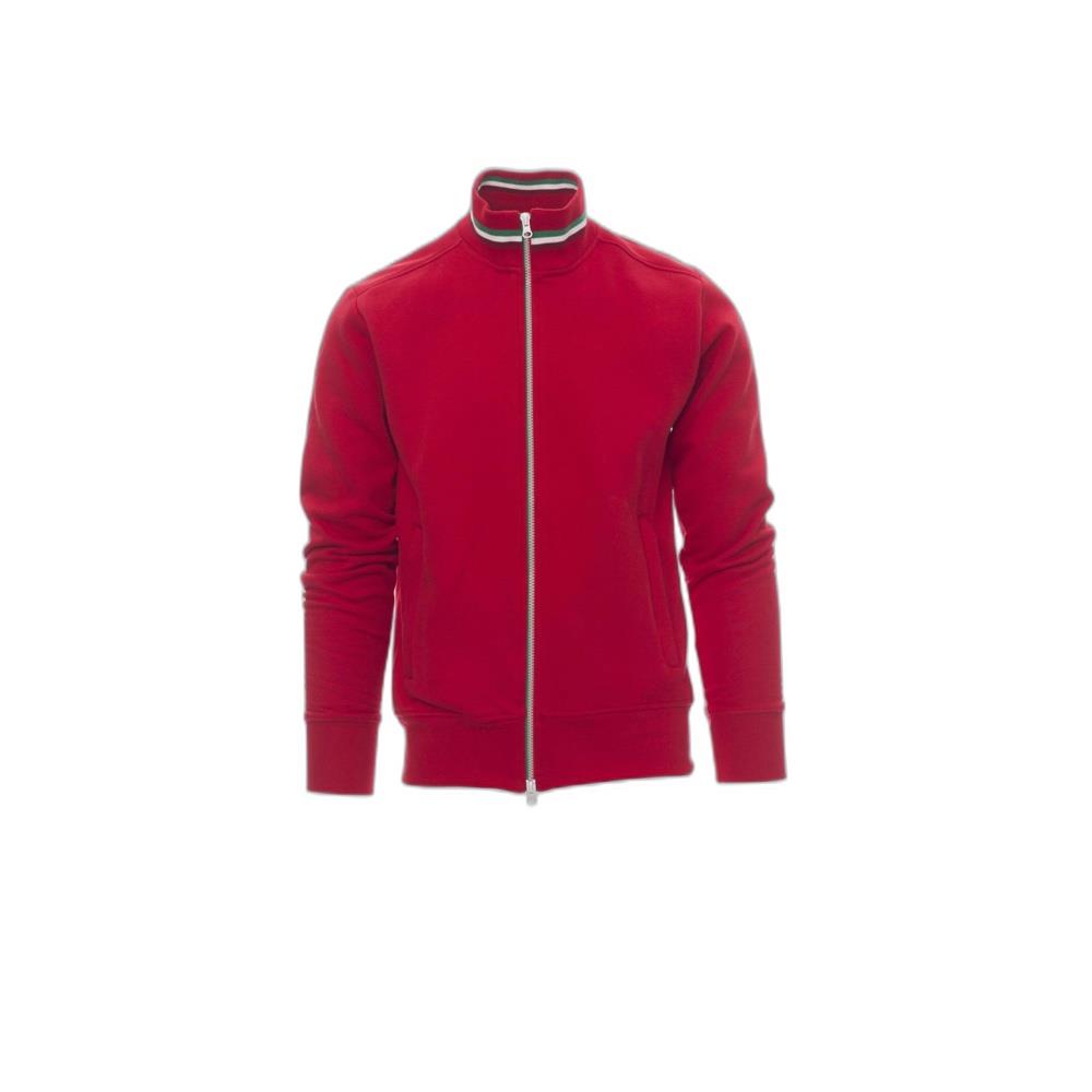 felpa con zip intera payper nazionale rosso/italia xxs