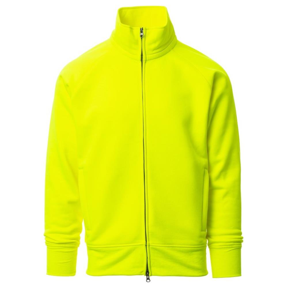 felpa con zip intera payper panama+ giallo fluo xs