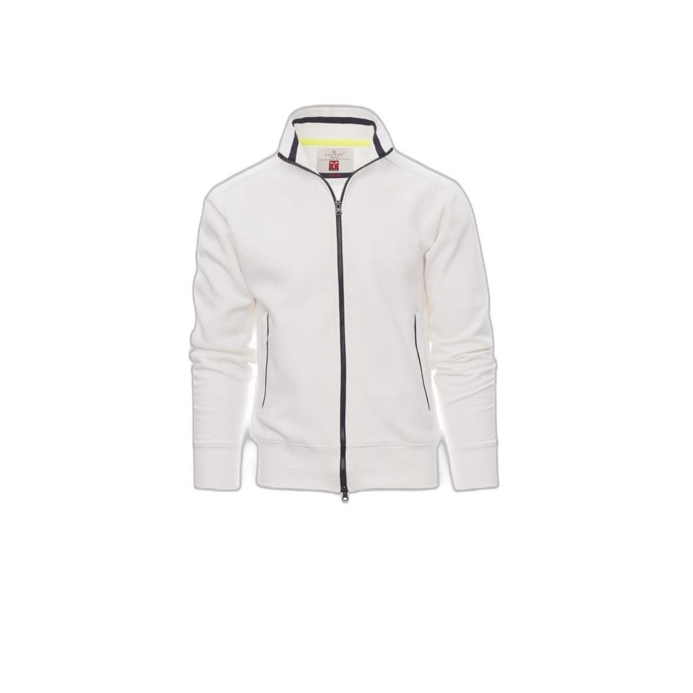 felpa con zip intera payper sydney bianco/navy xs