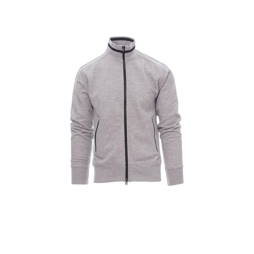 felpa con zip intera payper sydney grigio melange/navy xs