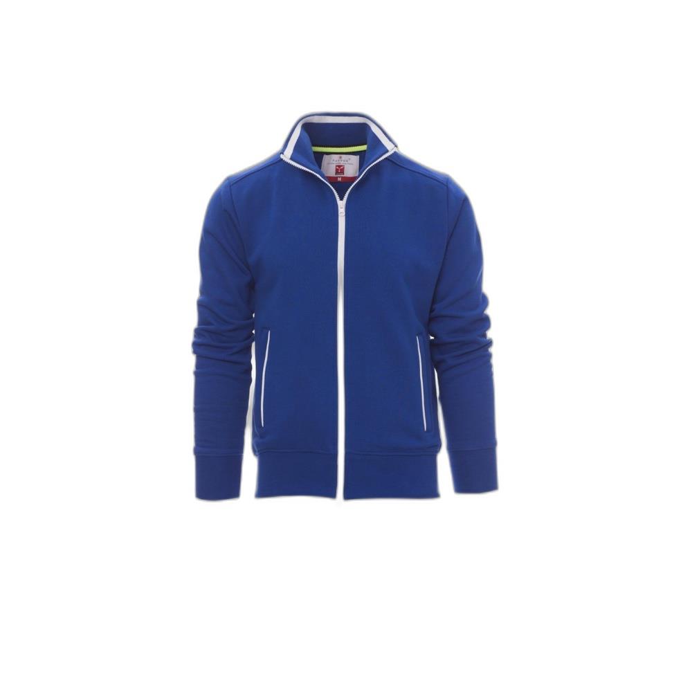 felpa con zip intera payper sydney royal/bianco xs