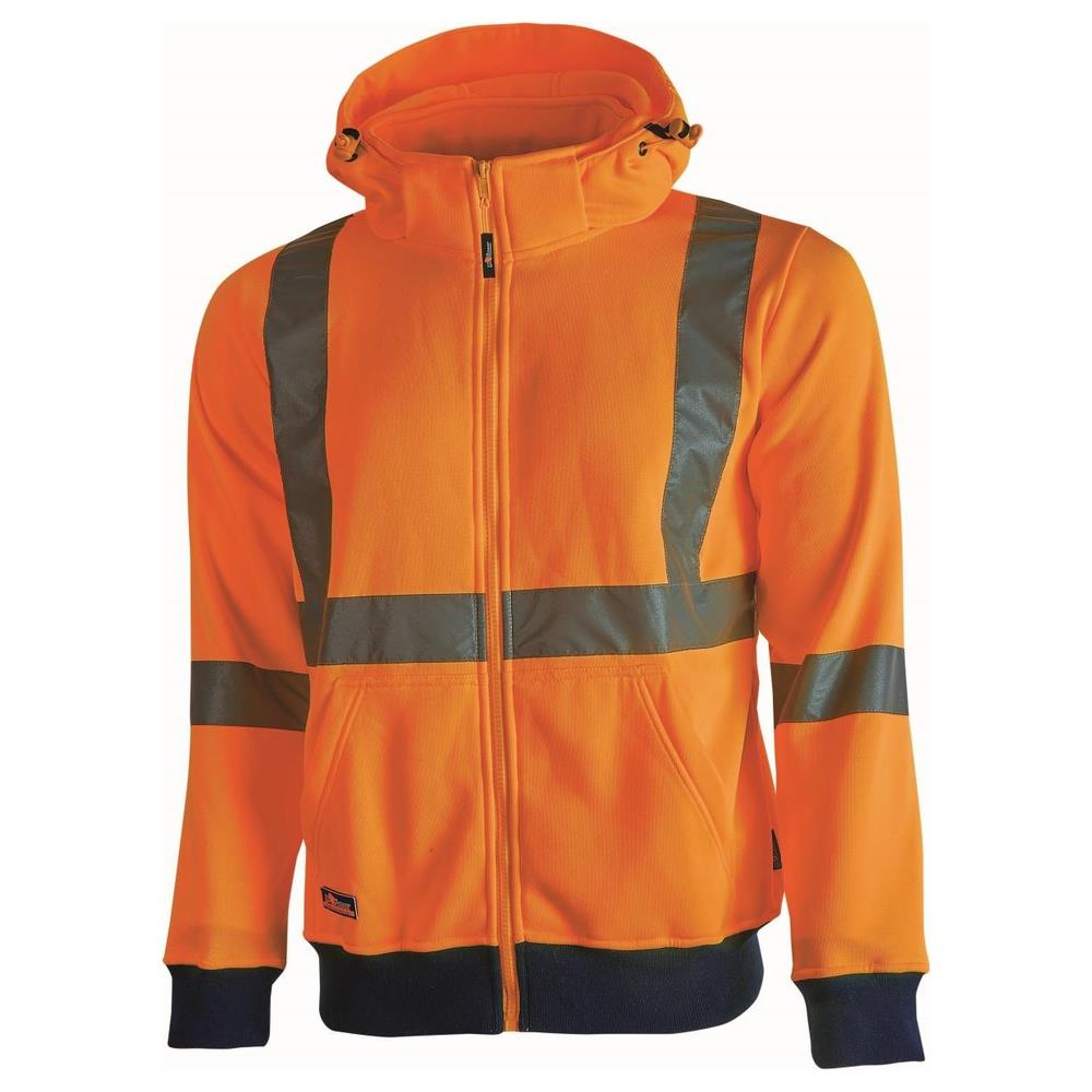 felpa da lavoro u-power alta visibilità melody orange fluo m