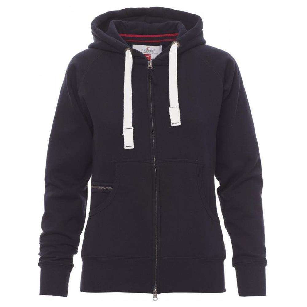 felpa donna con zip intera e cappuccio payper dallas+lady navy xs