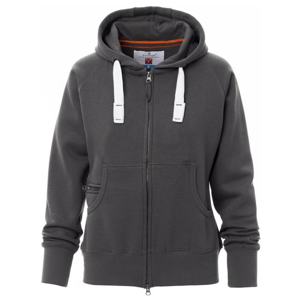 felpa donna con zip intera e cappuccio payper dallas+lady smoke xs
