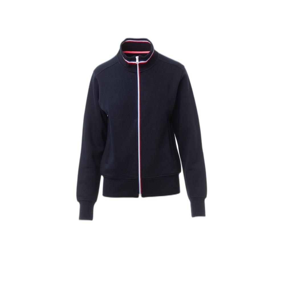 felpa donna con zip intera payper nazionale lady navy/francia s