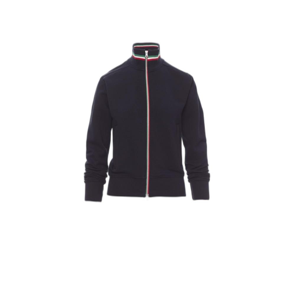felpa donna con zip intera payper nazionale lady navy/italia s