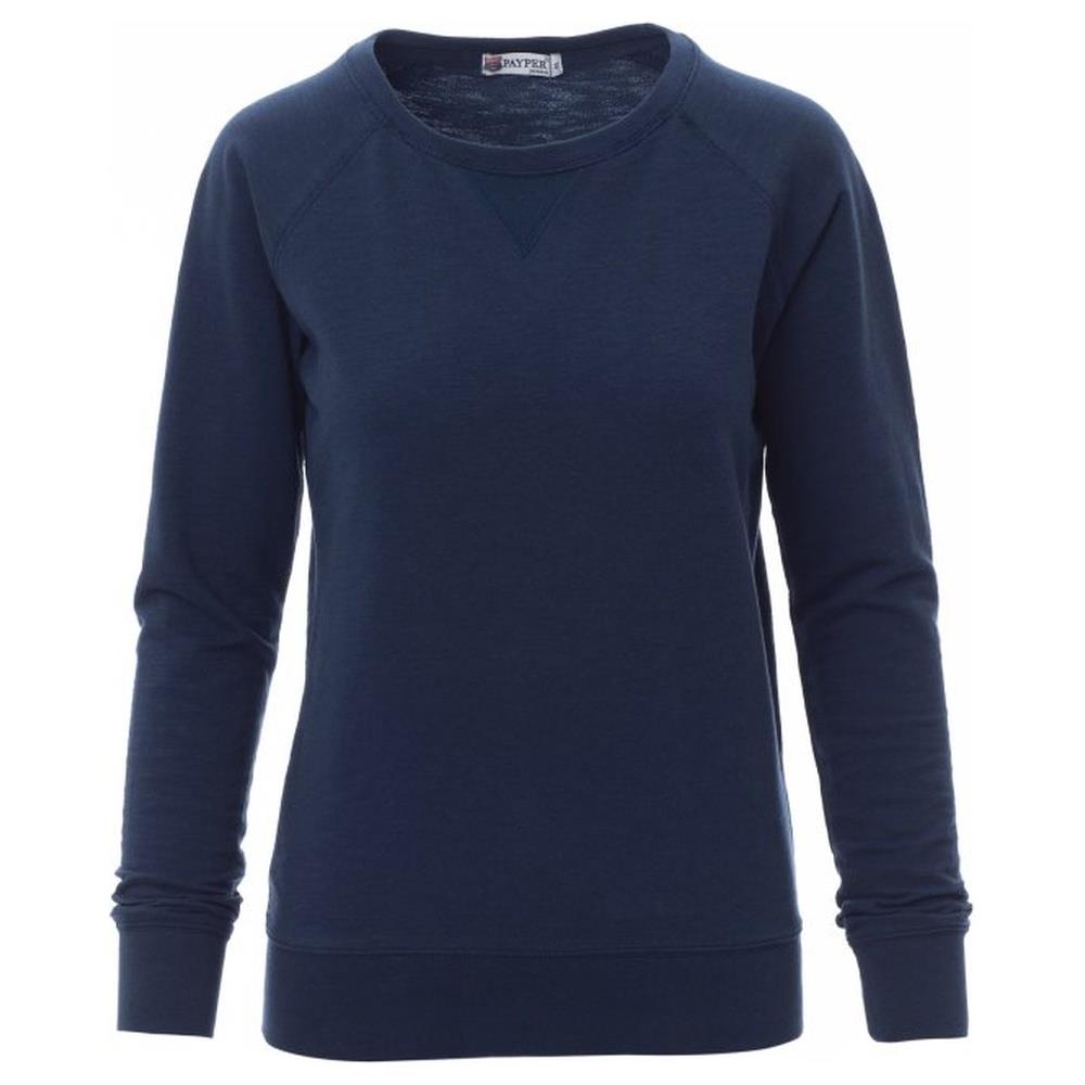 felpa donna girocollo payper malibu+lady blu denim s