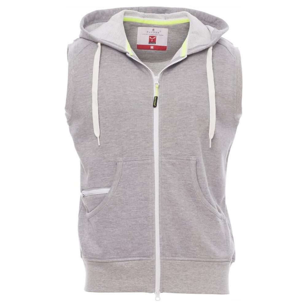felpa donna smanicata con cappuccio payper boxer+ grigio melange s