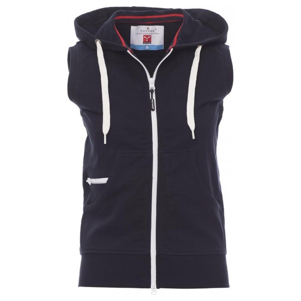 felpa donna smanicata con cappuccio payper boxer+lady