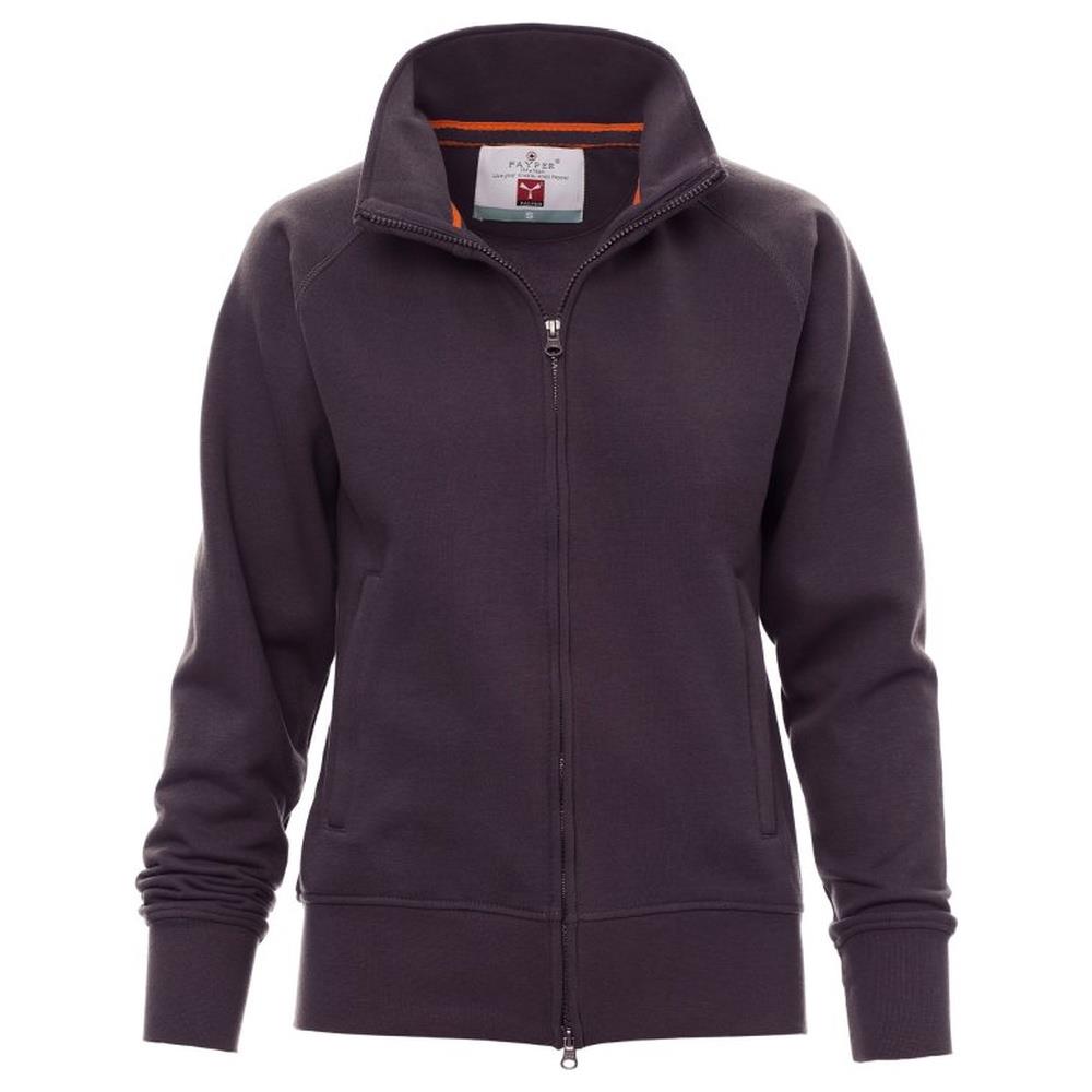 felpa donna zip intera payper panama+lady antracite xs