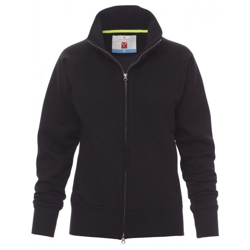 felpa donna zip intera payper panama+lady nero xs